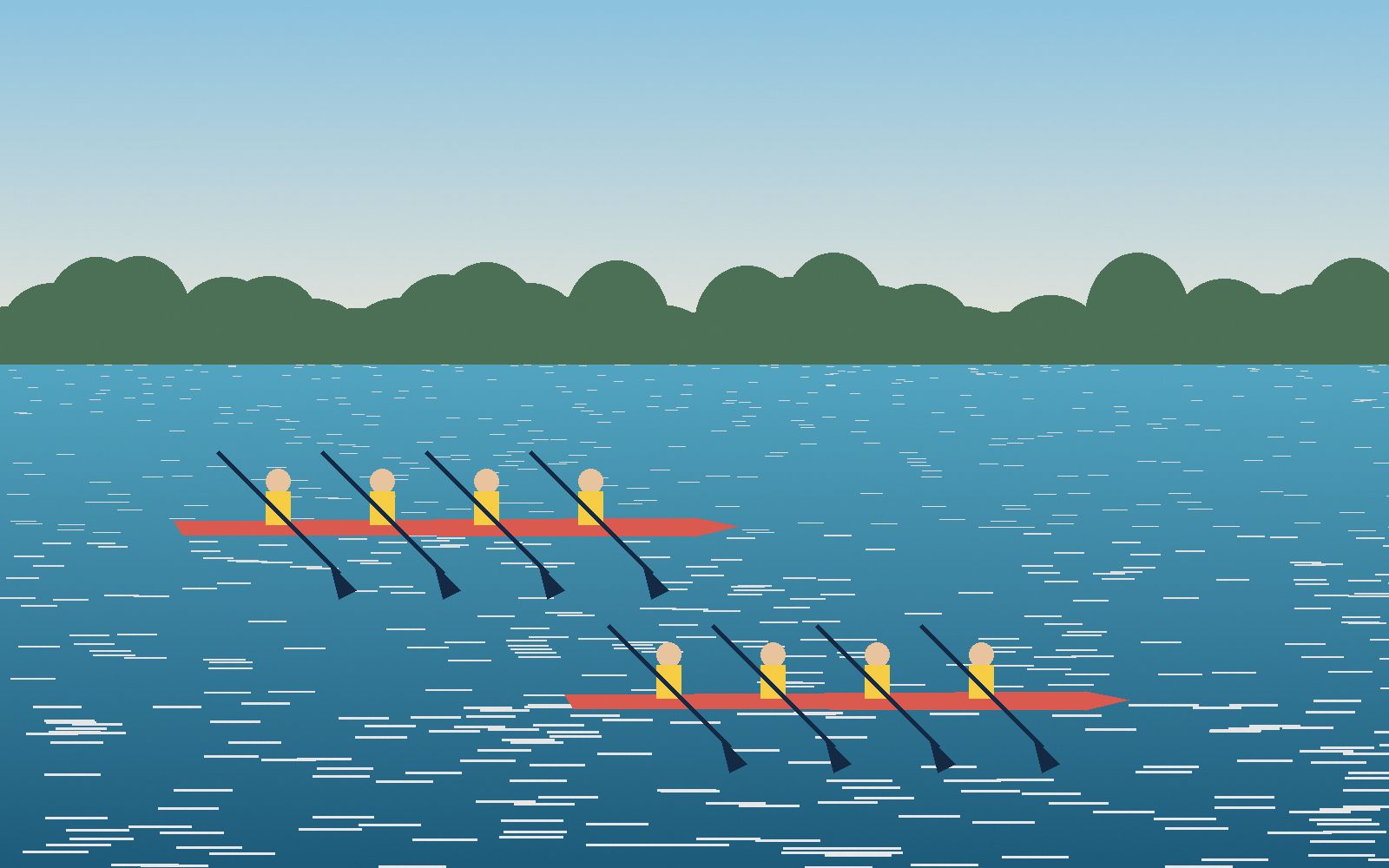 Illustration: Canoe Sprint